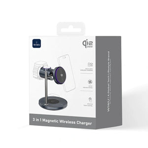 WiWU Space Station 3-in-1 Magnetic Wireless Charger
