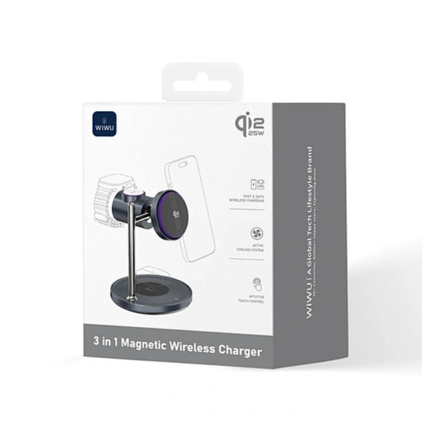 WiWU Space Station 3-in-1 Magnetic Wireless Charger