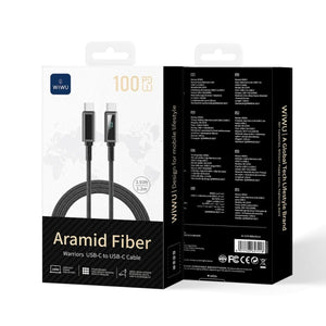 WiWU Warriors Link 100W USB-C to USB-C Cable