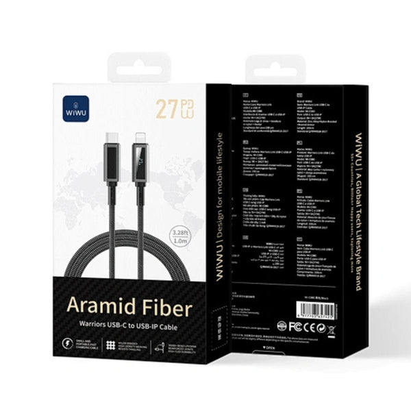 WiWU Warriors Link Kevlar® USB-C to Lightning Cable