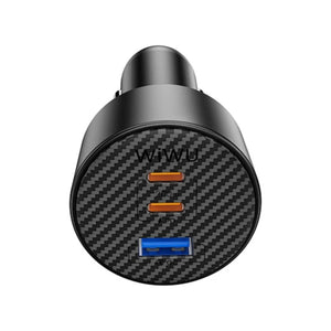 WiWU Wi-CC026 200W Triple-Port Fast Car Charger