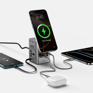 WiWU Wi-W040 65W GaN 10-in-1 Wireless Charging Station