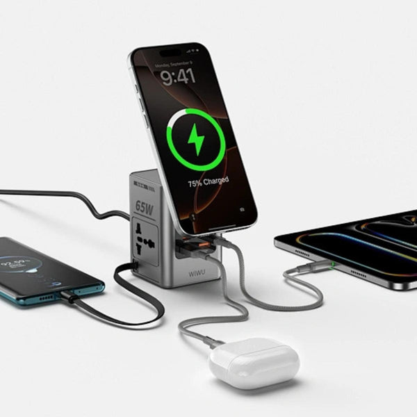 WiWU Wi-W040 65W GaN 10-in-1 Wireless Charging Station