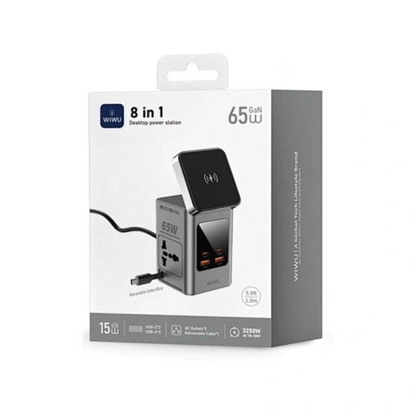 WiWU Wi-W040 65W GaN 10-in-1 Wireless Charging Station