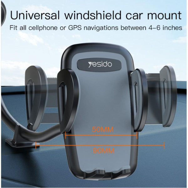 YESIDO C108 Spring Clip Windshield Phone Holder