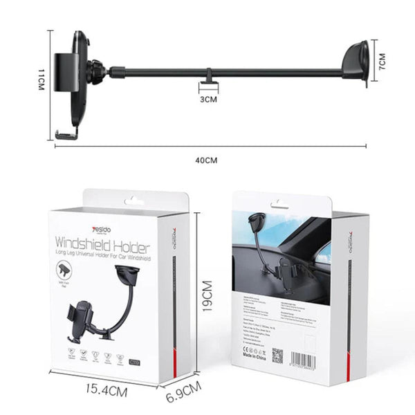 YESIDO C119 Adjustable Arm Windshield Phone Holder