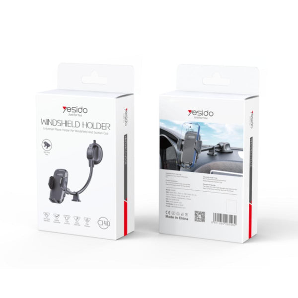 YESIDO C140 Flexible Arm Dashboard Phone Holder