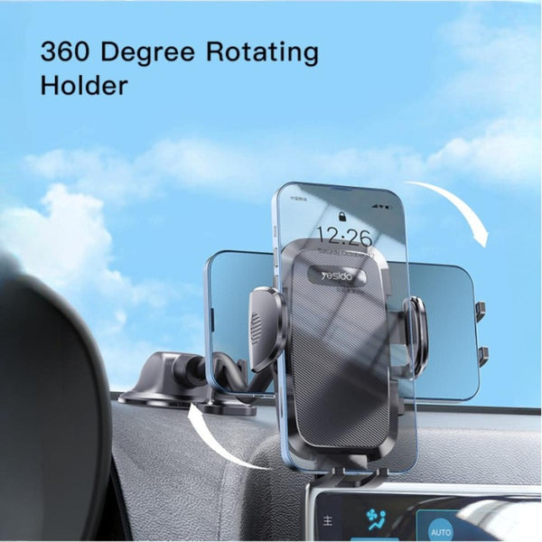 YESIDO C140 Flexible Arm Dashboard Phone Holder