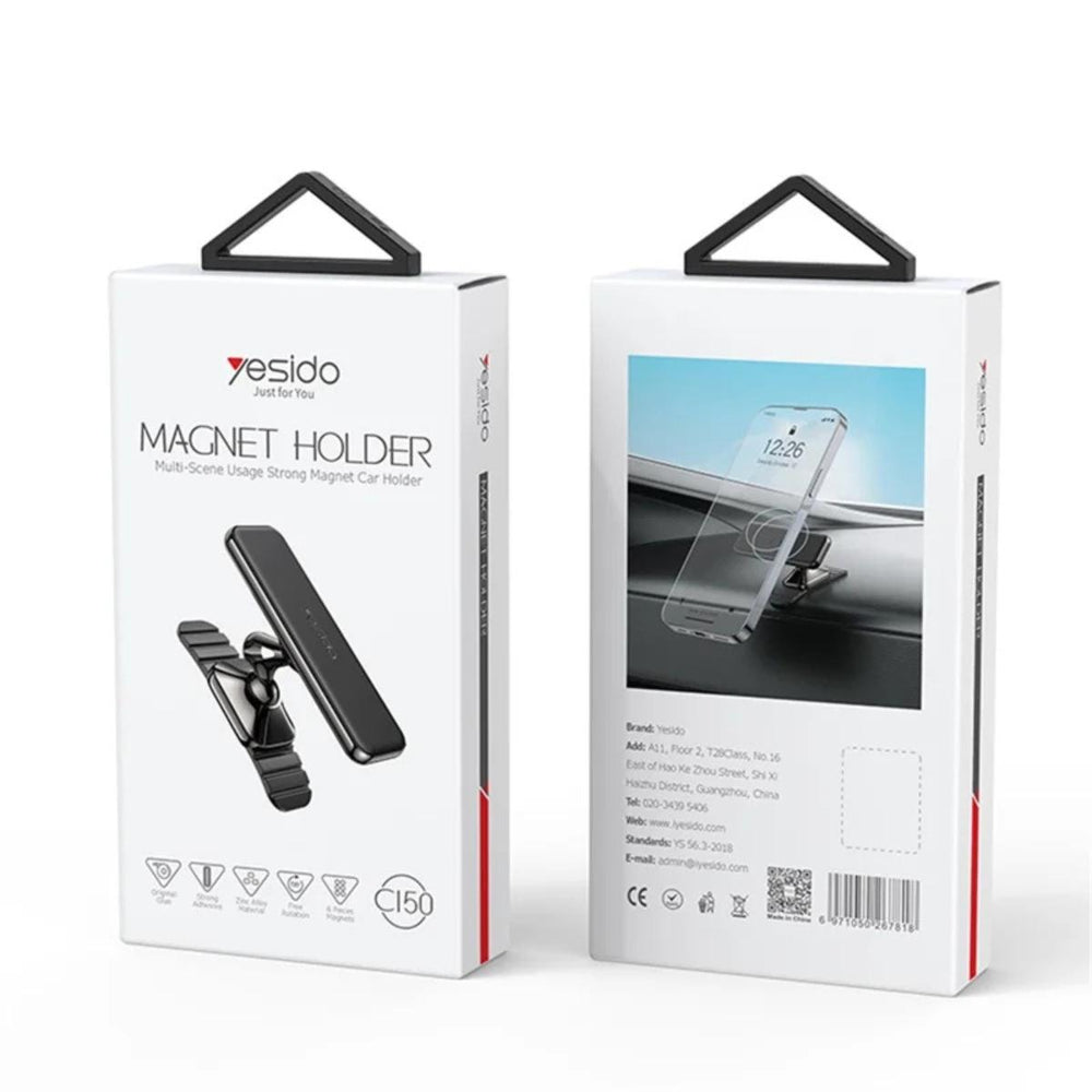 YESIDO C150 360° Magnetic Zinc Alloy Car Phone Holder