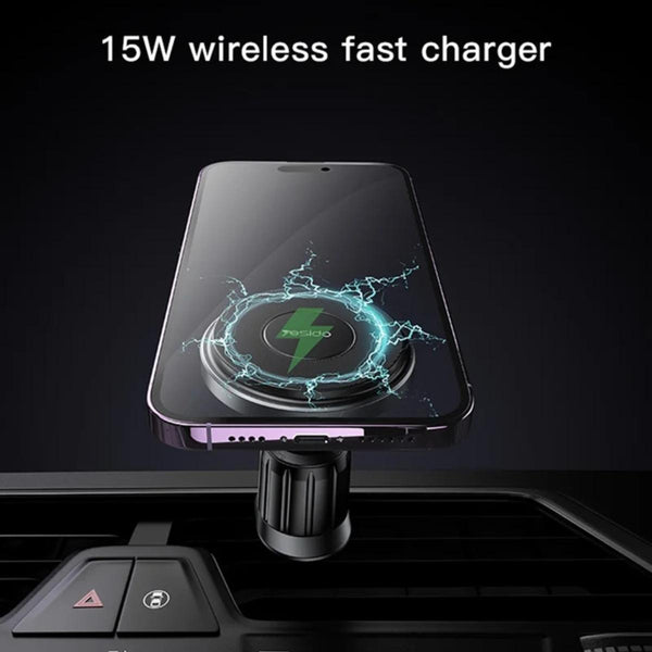 YESIDO C190 Magnetic Wireless Charger Car Air Vent Mount