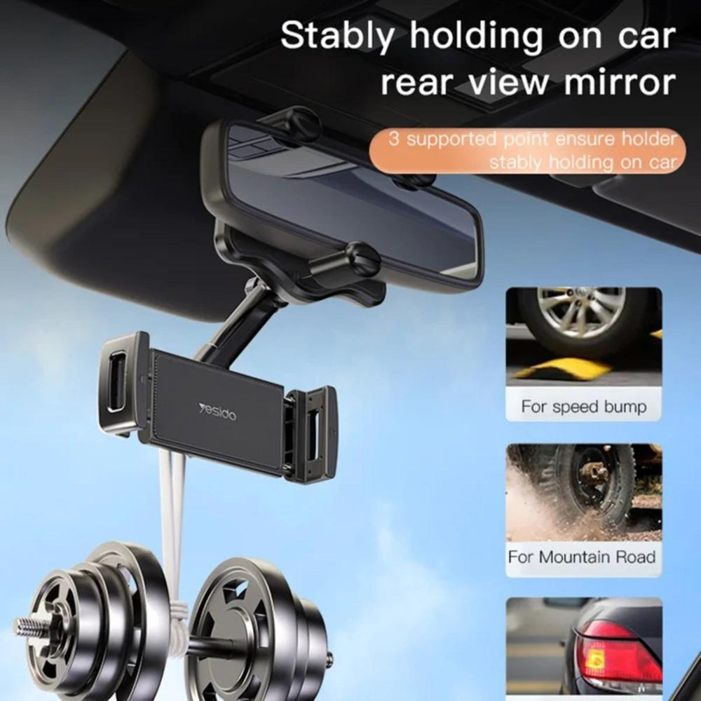 YESIDO C196 Rearview Mirror Phone Holder