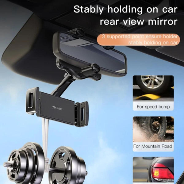 YESIDO C196 Rearview Mirror Phone Holder
