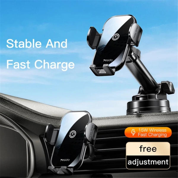 YESIDO C197 Wireless Charging Car Phone Mount