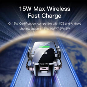 YESIDO C197 Wireless Charging Car Phone Mount