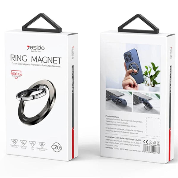 YESIDO C205 Double-Sided Magnetic Ring Kickstand