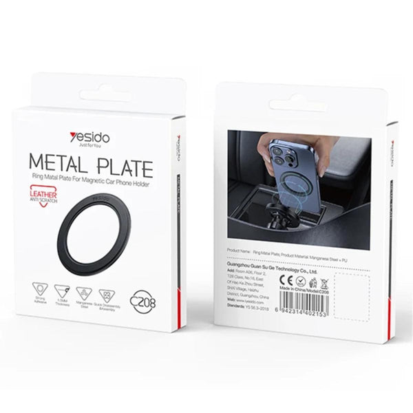 YESIDO C208 MagSafe-Compatible Metal Ring Plate