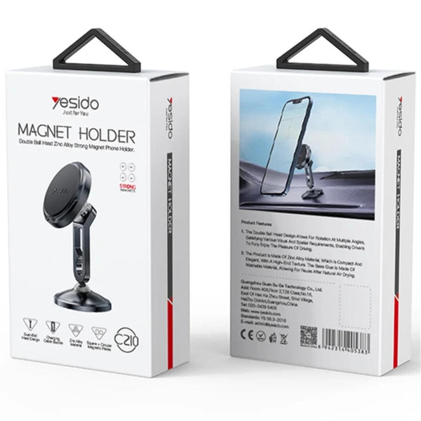 YESIDO C210 Dual Ball Head Magnetic Phone Holder