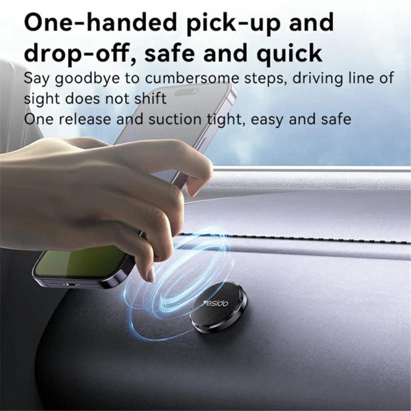YESIDO C211 Compact Round Magnetic Phone Holder