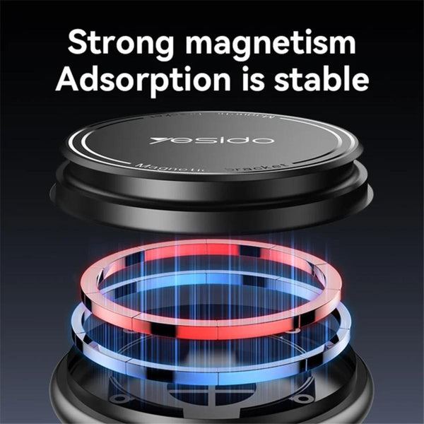 YESIDO C220 Magnetic Stand 360 Degree Rotating Car Mount Phone Holder for iPhone 12-16 Series