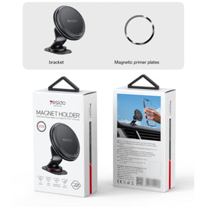 YESIDO C220 Magnetic Stand 360 Degree Rotating Car Mount Phone Holder for iPhone 12-16 Series