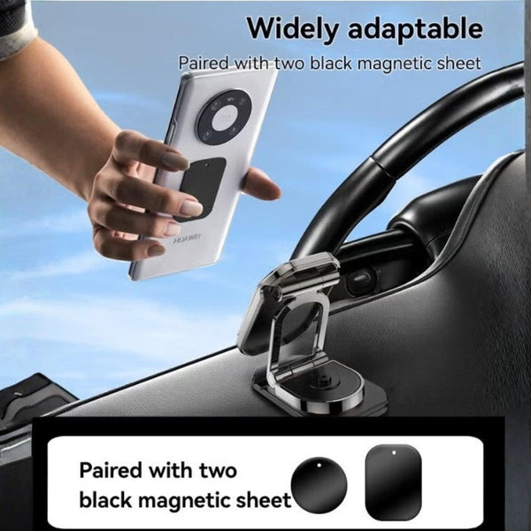 YESIDO C222 360 Rotation Zinc Alloy 6*N42 Magnets Foldable Magnetic Car Phone