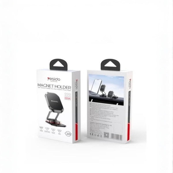 YESIDO C222 360 Rotation Zinc Alloy 6*N42 Magnets Foldable Magnetic Car Phone