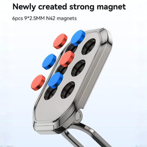 YESIDO C222 360 Rotation Zinc Alloy 6*N42 Magnets Foldable Magnetic Car Phone
