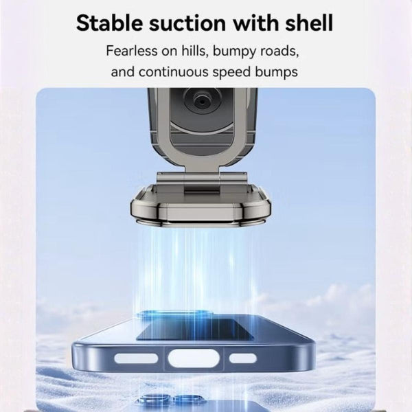 YESIDO C222 360 Rotation Zinc Alloy 6*N42 Magnets Foldable Magnetic Car Phone