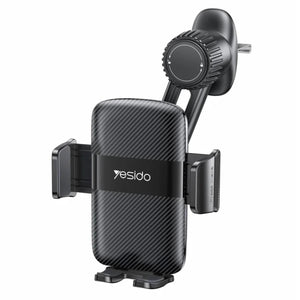 YESIDO C242 Air Vent Phone Holder for iPhone 16 / 16 Plus / 16 Pro / 16 Pro Max Adjustable Car Phone Mount with Hook Clip