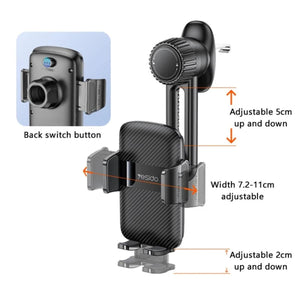 YESIDO C242 Air Vent Phone Holder for iPhone 16 / 16 Plus / 16 Pro / 16 Pro Max Adjustable Car Phone Mount with Hook Clip