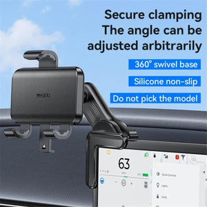 YESIDO C250 Floating Screen Clip-On Phone Holder, 360-Degree Rotating