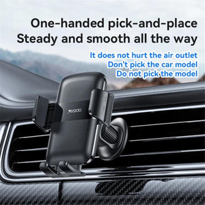 YESIDO C251 Air Vent Car Phone Holder for 4.8-7.2 Inch Phones, 360-Degree Rotation