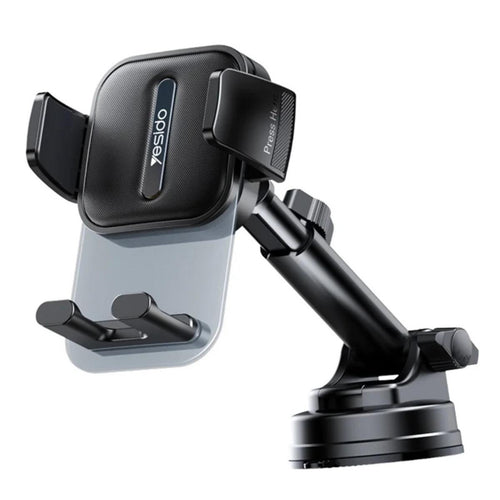 YESIDO C261 Telescopic Arm Car Phone Holder with Suction Cup Base for 4.7-7.2 Inch Mobile Phones