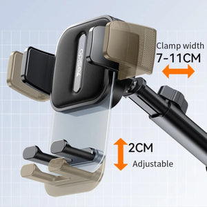 YESIDO C261 Telescopic Arm Car Phone Holder with Suction Cup Base for 4.7-7.2 Inch Mobile Phones