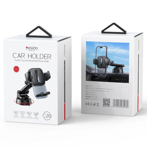 YESIDO C261 Telescopic Arm Car Phone Holder with Suction Cup Base for 4.7-7.2 Inch Mobile Phones