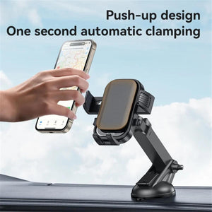 YESIDO C267 Suction Press Car Phone Mount Dashboard Phone Holder for 4.7-7.2 Inch Cell Phones 360-Degree Rotation