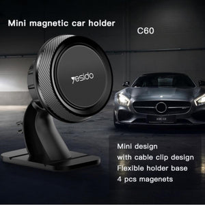 YESIDO C60 Rotating Magnetic Dashboard Phone Holder