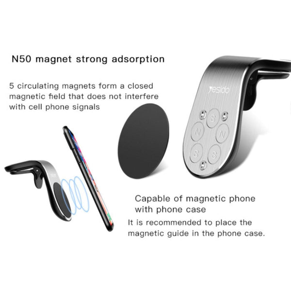 YESIDO C64 Air Vent Magnetic Phone Holder