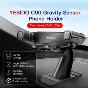 YESIDO C90 Gravity Dashboard Phone Holder