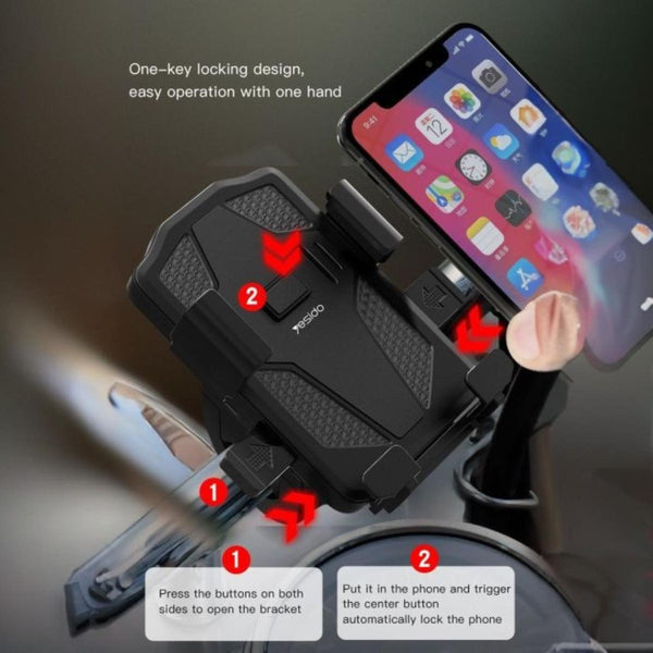 YESIDO C94 Bicycle & Motorcycle Phone Holder