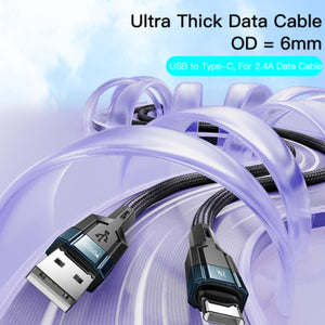 YESIDO CA106 3-in-1 USB Fast Charging Data Cable