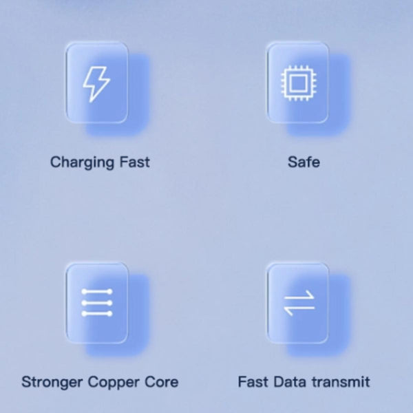 YESIDO CA106 3-in-1 USB Fast Charging Data Cable