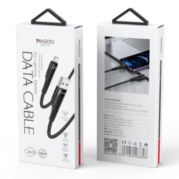 YESIDO CA109 Lightning Data & Charging Cable