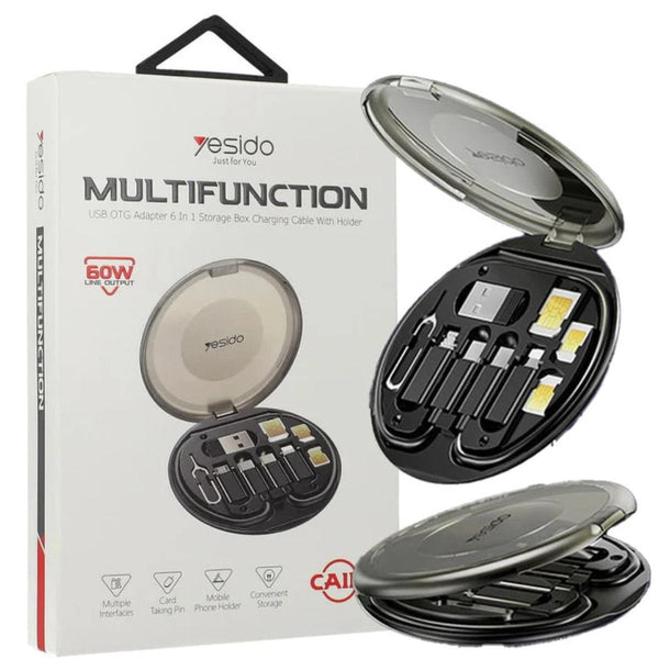 YESIDO CA118 6-in-1 Multifunction Storage Box