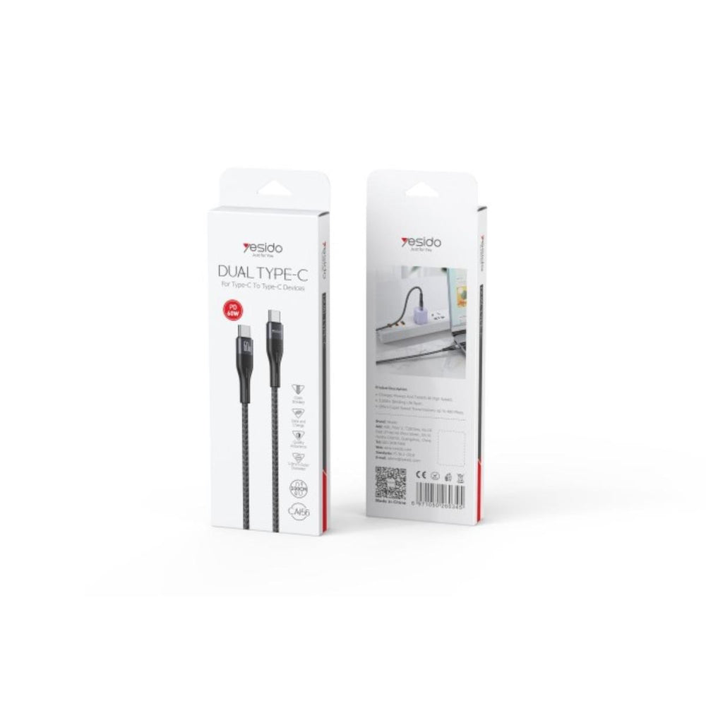 YESIDO CA156 PowerLink 60W Type-C to Type-C Charging Cable