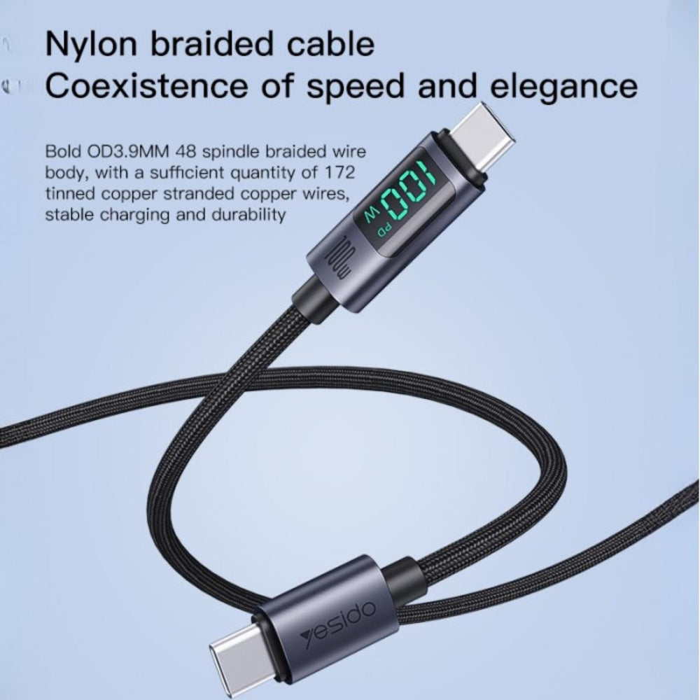 YESIDO CA158 UltraPower 100W Type-C to Type-C Charging Cable