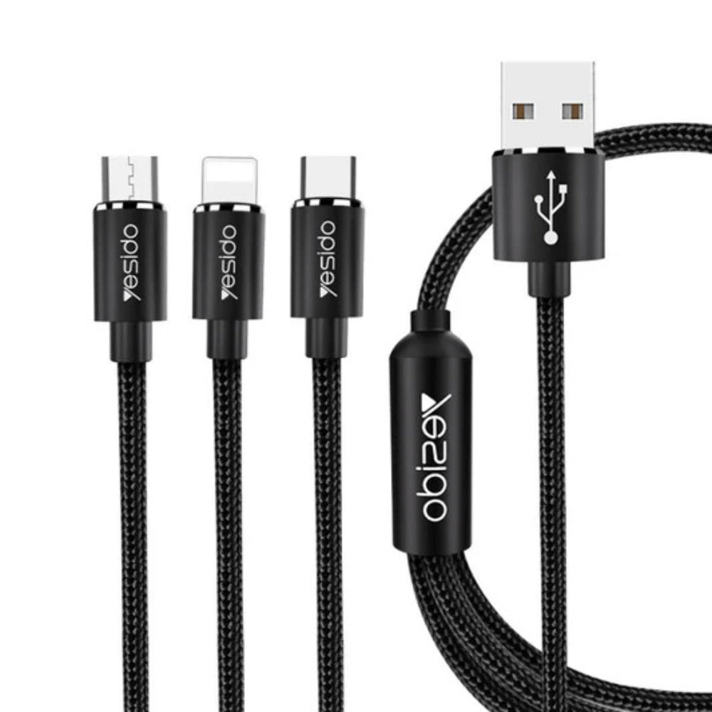 YESIDO CA60 3-in-1 USB Multi Charging Cable