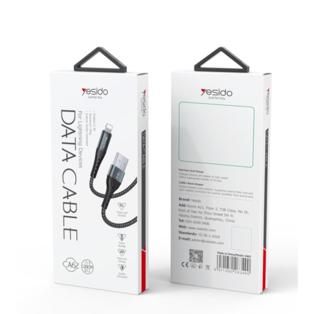 YESIDO CA66 60W USB-C Data & Charging Cable