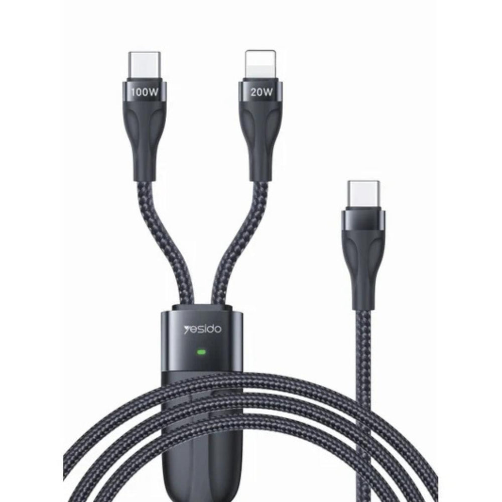 YESIDO CA87 2-in-1 Lightning & Type-C Data Cable