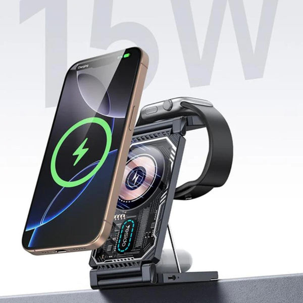 YESIDO DS25 Foldable 3-in-1 Magnetic Wireless Charger